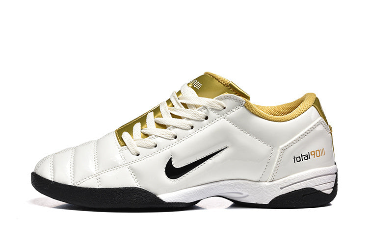 Nike Total 90 White and Gold Indoor Trainers - product image from the listing.