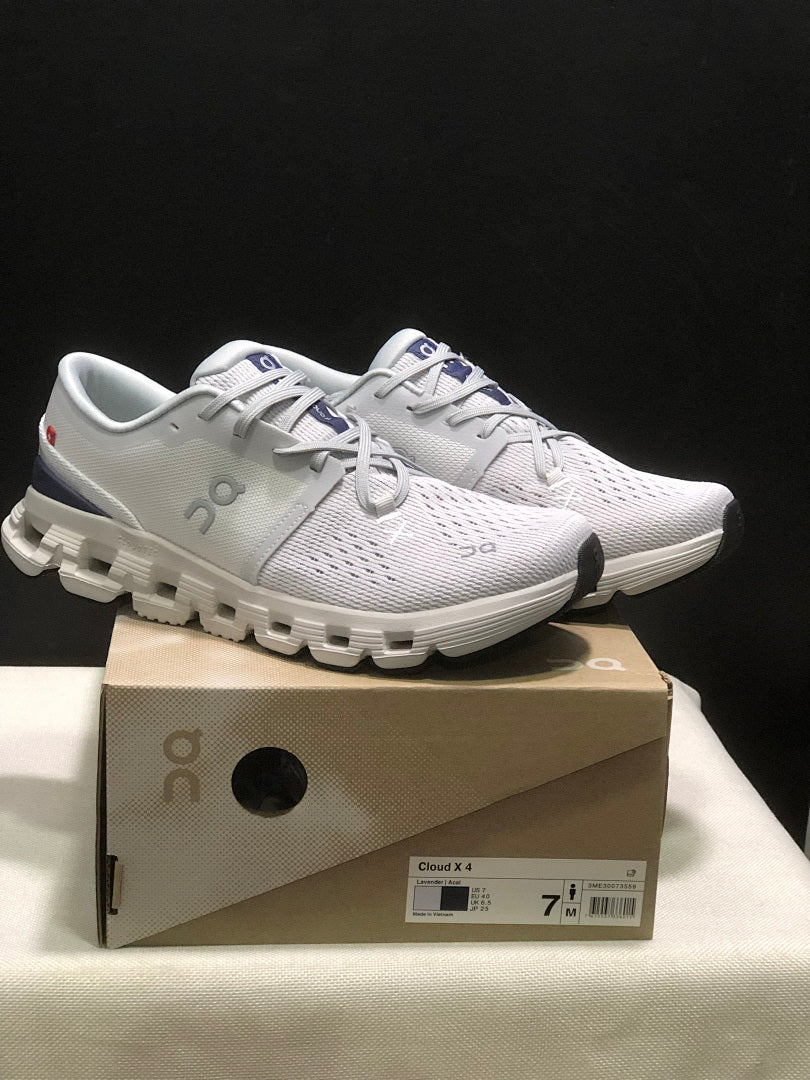 On Cloud X 4 Sneakers in Lavender and in Blue - product image from the listing.