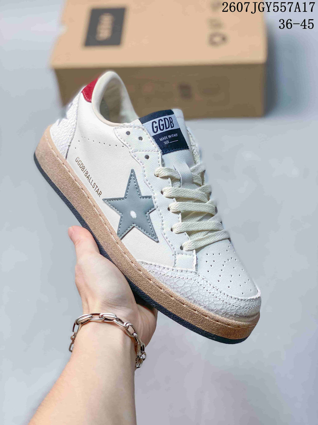 Golden Goose Ball Star Low-Top Sneakers in Leather - product image from the listing.