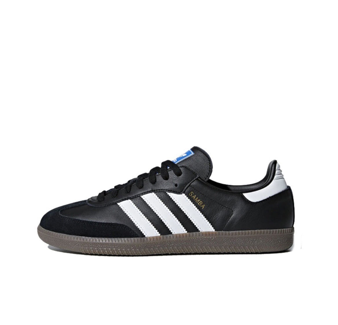 adidas Samba Low-Top Sneakers in Black and White B75807 - product image from the listing.