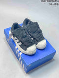 adidas Superstar Shell-Toe Trainers Black/Gray 2607JGD766A16 - product image from the listing.