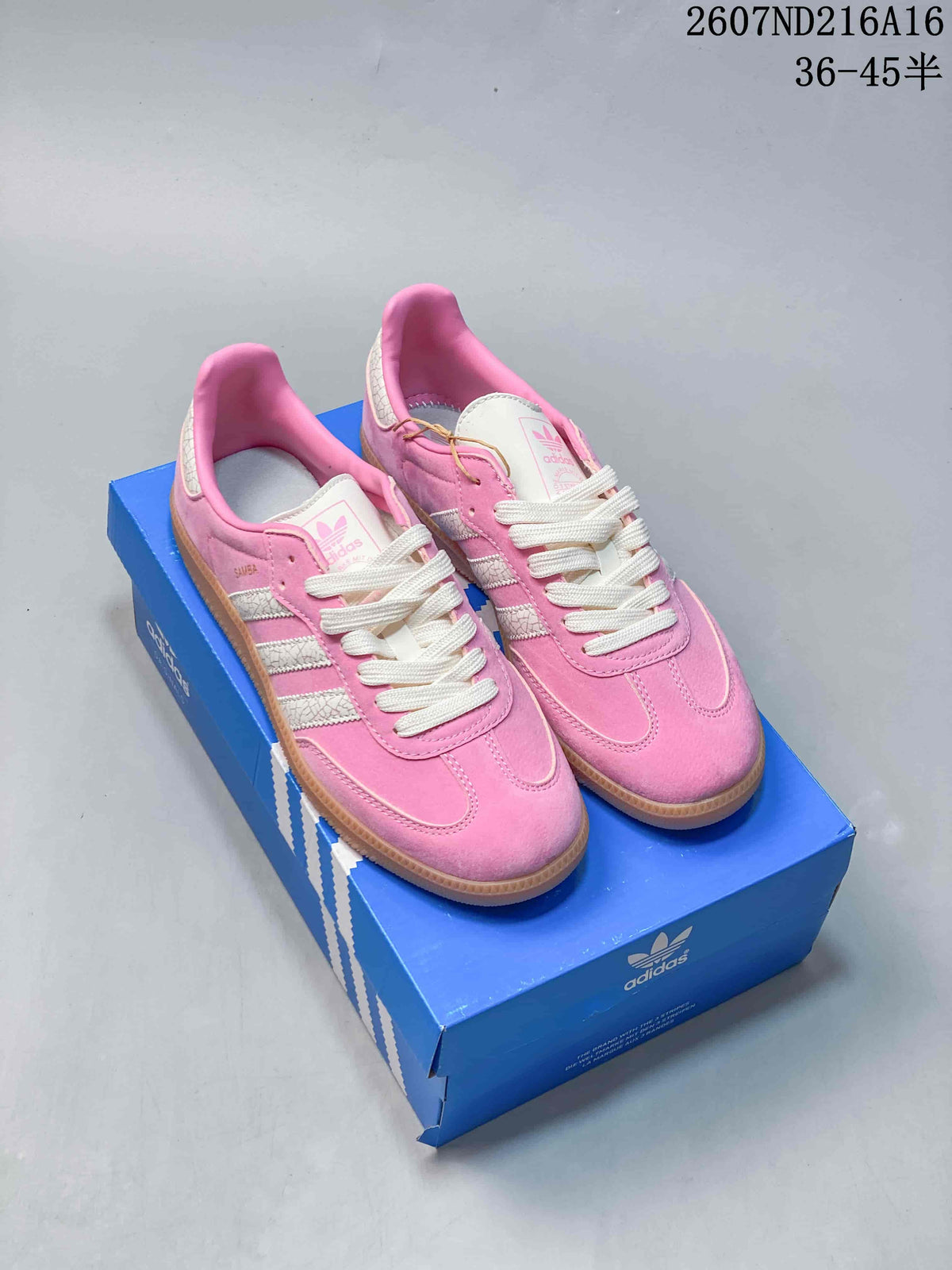 adidas Originals Samba OG Sneakers in Pink White Gum 2607ND216A16 - product image from the listing.