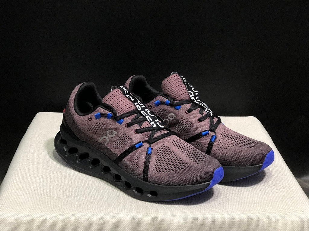 Charcoal and Blue On Cloudsurfer Running Shoes - product image from the listing.