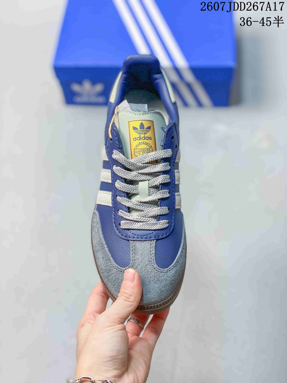 adidas Samba Sneakers in Blue White Gray JDD267A17 - product image from the listing.