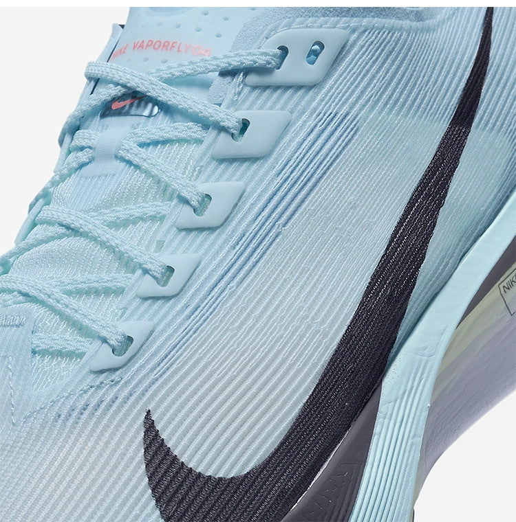 Nike Vaporfly 4 Road Racing Shoes in Glacier Blue HF6412-400 - product image from the listing.