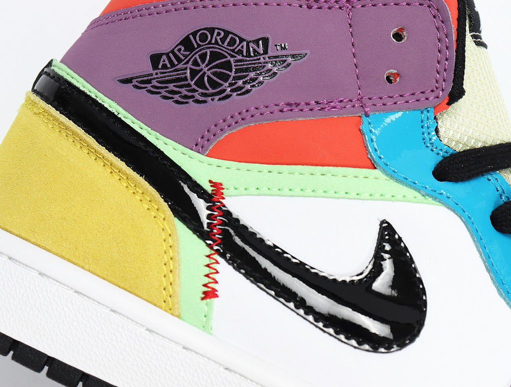 Air Jordan 1 High Sneakers in Multicolor CW1140-100 - product image from the listing.