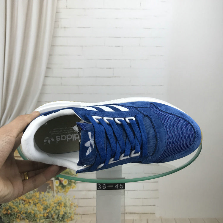 adidas ZX 500 RM Blue Boost Trainers - product image from the listing.