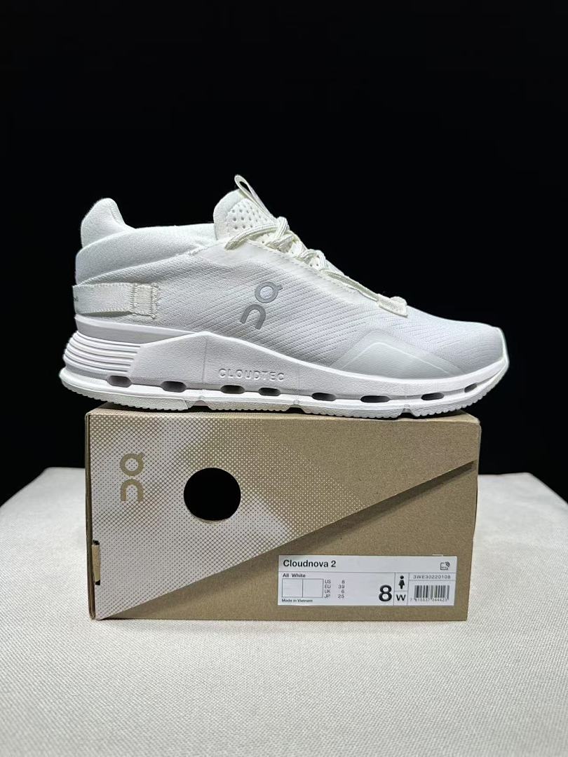 On Cloudnova 2 Sneakers in White - product image from the listing.