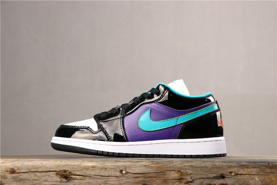Nike Dunk Low Sneakers in Purple and Black 553560-035 - product image from the listing.