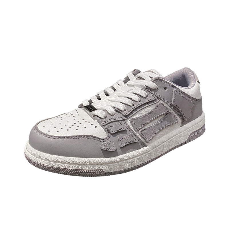 Low-Top Sneakers in Gray and White MFS003-043 - product image from the listing.